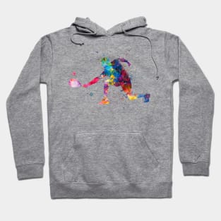 Watercolor paddle player Hoodie